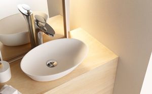 כיור מונח טרסטה Solid Surface Trieste לבן מט BATHCO ספרד