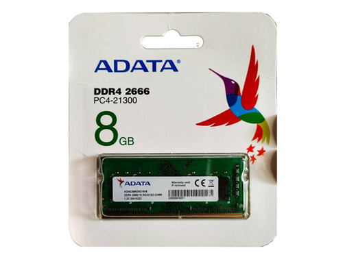 זיכרון למחשב נייד ADATA DDR4 SO-DIMM 8GB איי דאטה