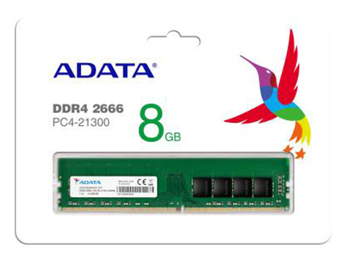 זיכרון למחשב נייח ADATA DDR4 U-DIMM 8GB 2666MHz איי דאטה