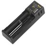 מטען USB יחיד לסוללות מהדגמים 18650 26650 21700 10440 14500 16340 A AA AAA AAAA Li-ion NiCd NiMH 