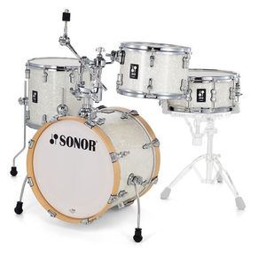 מערכת תופים 4 חלקים (2 אריזות) ללא אביזרים "18 SONOR AQ2 Bop Set WHP 17335 White Pearl