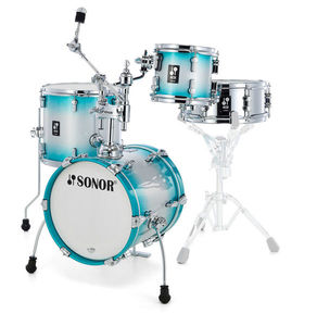 מערכת תופים 4 חלקים ללא אביזרים "14 SONOR AQ2 Martini Set ASB 17333 Aqua Silver Bu
