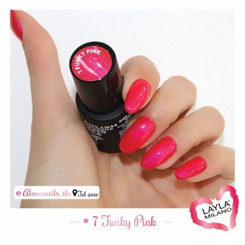 לק ג'ל לילה מילאנו #7 Funky Pink