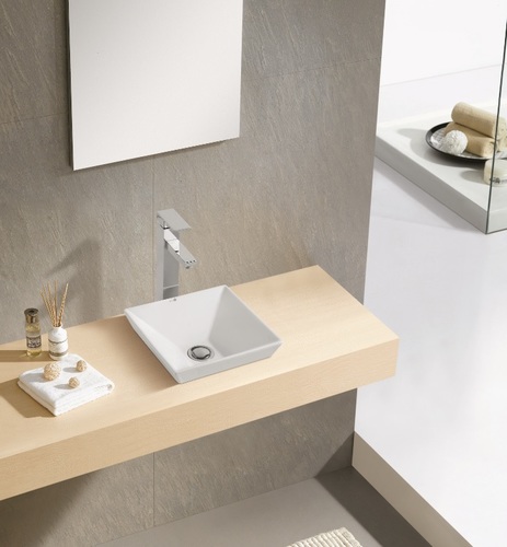 כיור חצי מונח סומו  Somo לבן מבריק BATHCO BHD ספרד