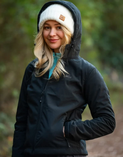 מעיל סופטשל לנשים שחור REBECCA OUTDOOR SOFTSHELLS