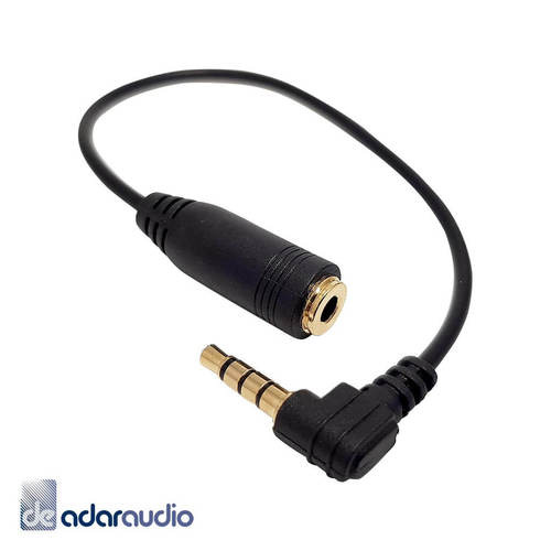 כבל מאריך TRRS PL 3.5mm זוויתי
