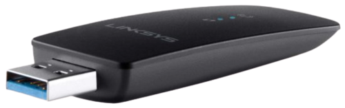 מתאם רשת אלחוטי Linksys 802.11ac Dual Band N300 + AC867 WUSB6300