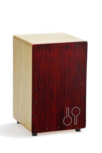 קחון SONOR Cajon Mosquito Red Black Stripes 47x29x29 cm snare wires