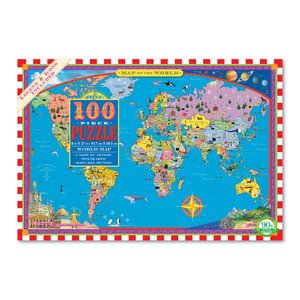EEBOO - פאזל 100 חלקים - World Map