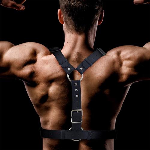רתמת גוף BDSM לגבר   Fetish - Fabrio  Vegan Leather 
