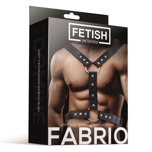 רתמת גוף BDSM לגבר   Fetish - Fabrio  Vegan Leather 