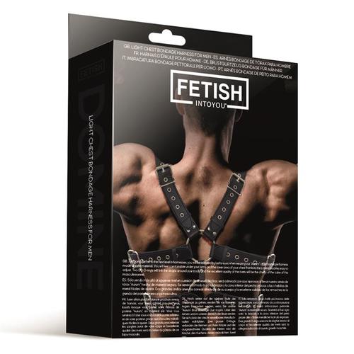 רתמת גוף BDSM לגבר  Fetish -  Aurum Male Chest Vegan Leather 