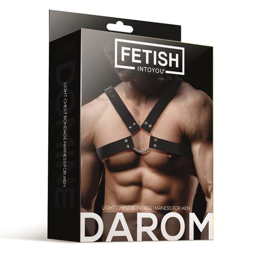רתמת חזה BDSM לגבר  Fetish -  DAROM Male Chest Vegan Leather 