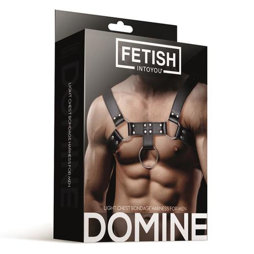 רתמת חזה לגבר  Fetish -  Domine Male Chest Vegan Leather | אהבה ותשוקה