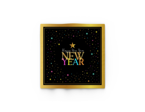 מפיות Happy New Year דגם סופרים לאחור