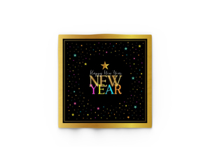 מפיות Happy New Year דגם סופרים לאחור