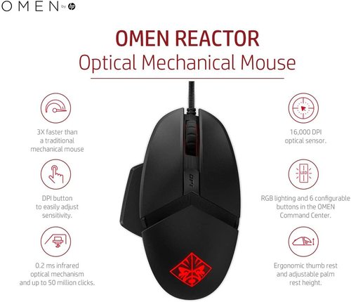 עכבר גיימינג ‏חוטי HP 2VP02AA במלאי