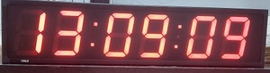 160 שעון לד אדום תצוגת שעה בלבד כולל שלט וטיימר