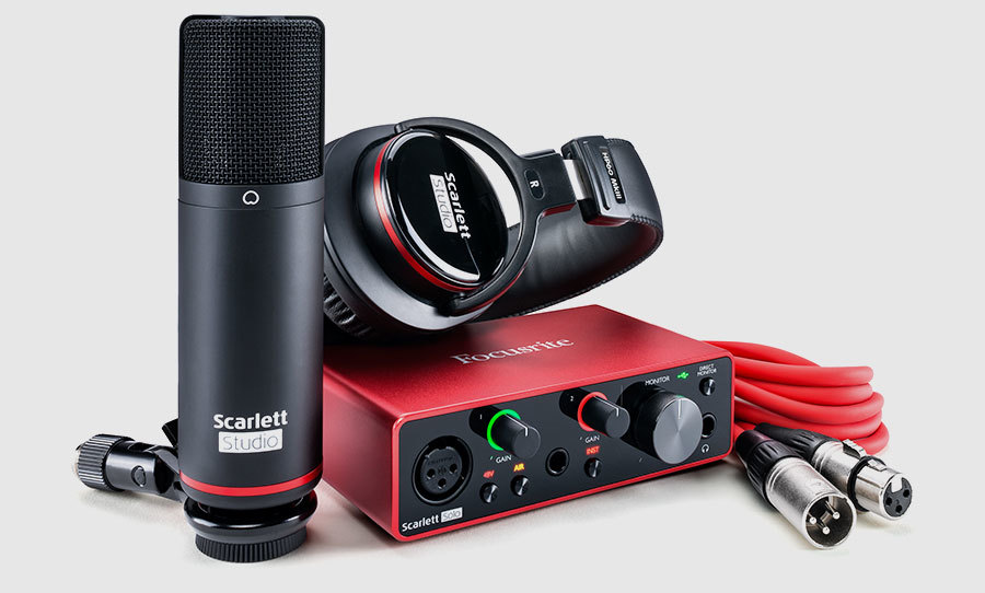 חבילת אולפן - FOCUSRITE SCARLETT SOLO STUDIO G4