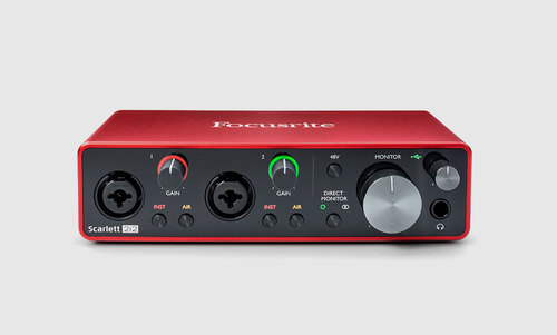 כרטיס קול דור רביעי FR-SCAR2I2-4GEN FOCUSRITE SCARLETT 2I2 4G