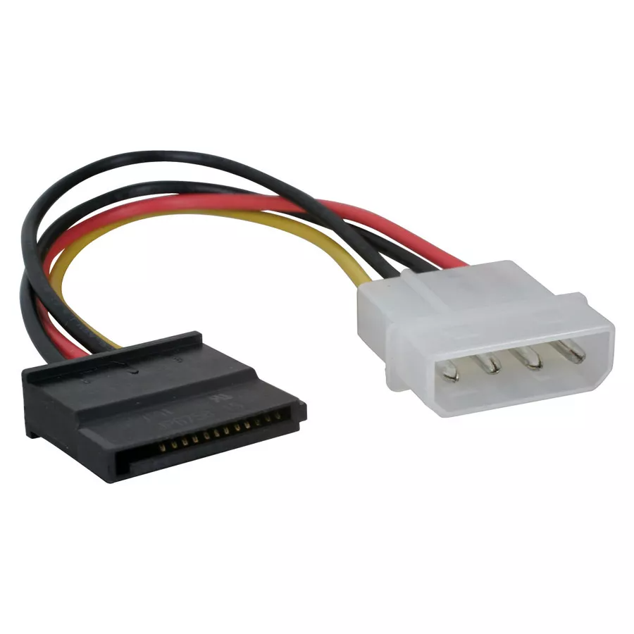 כבל מתאם (10יחידות) Gold Touch E-SATA-PWR Molex SATA Power Male To Female Cable