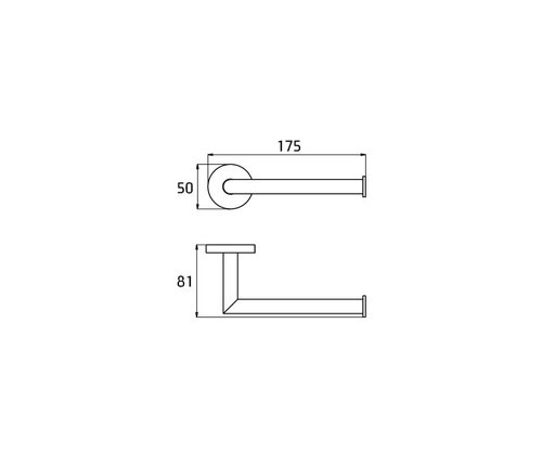 מחזיק נייר טואלט 801845 סדרת קונטור Contour כרום חמת 