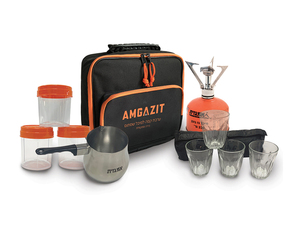 ערכת קפה עם בלון הברגה אמגזית AMGAZIT
