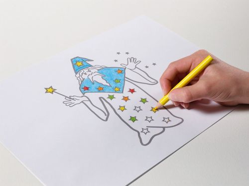 ערכת פנס מקרן לציור - 6 תמונות פיות וחדי קרן