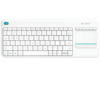 מקלדת טאצ' Logitech WIRELESS TOUCH KEYBOARD K400 PLUS WITE 