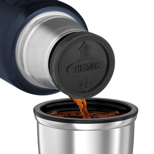 תרמוס גדול לשתיה חמה  מקורי חברת תרמוס 1.2 ליטר THERMOS