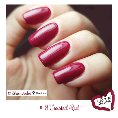 לק ג'ל לילה מילאנו #8 Twisted Red