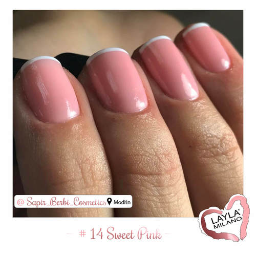 לק ג'ל לילה מילאנו #14 Sweet Pink
