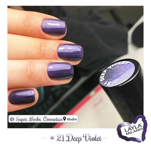 לק ג'ל לילה מילאנו #21 Dip Violet