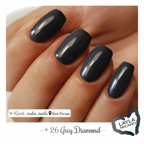 לק ג'ל לילה מילאנו #26 Grey Diamond