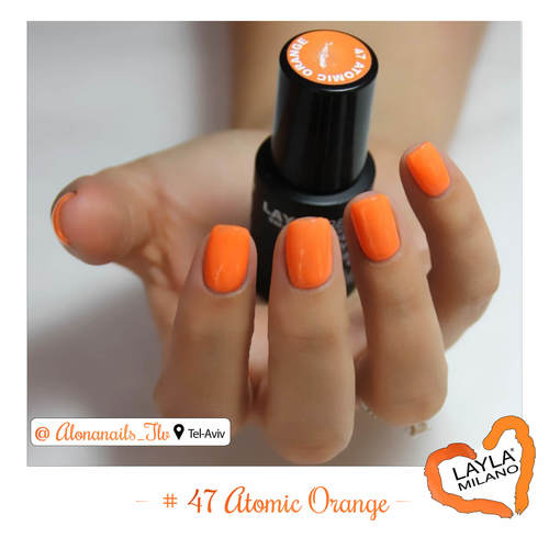 לק ג'ל לילה מילאנו #47 Atomic Orange