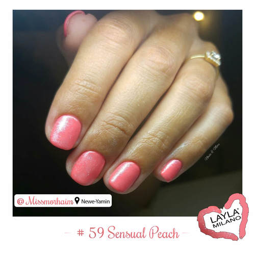 לק ג'ל לילה מילאנו #59 Sensual Peach