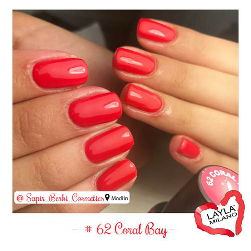 לק ג'ל לילה מילאנו #62 Coral Bay