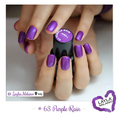 לק ג'ל לילה מילאנו #63 Purple Rain
