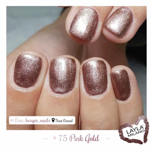 לק ג'ל לילה מילאנו #75 Pink Gold