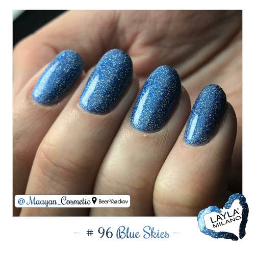 לק ג'ל לילה מילאנו #96 Blue Skies