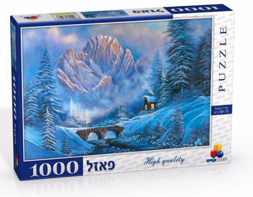פאזל בית בשלג - 1000 חלקים