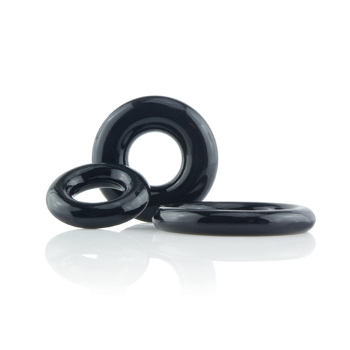 סט 3 טבעות זקפה  Screaming O - RingO 3-Pack - Black