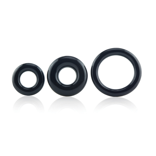 סט 3 טבעות זקפה  Screaming O - RingO 3-Pack - Black