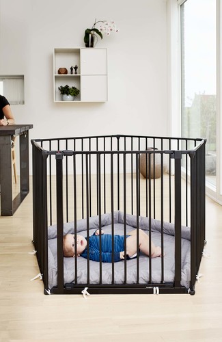 בייבי דן שער בטיחות מודולרי מתחמון אולף שחור BABY DAN OLAF XXL Divider