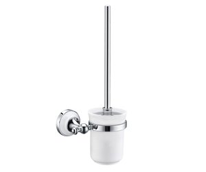 מתקן מברשת אסלה תלוי 801868 סדרת פורצלן Porcelain כרום חמת