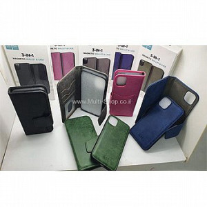 כיסוי נרתיק נשלף מגנט 3ב-1 Sol לטלפון סלולרי Samsung Galaxy A21s סמסונג