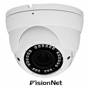 מצלמת אבטחה כיפה וריפוקל VisionNet TVI IR Outdoor Dome Camera 3.0MP, 24pcs LED 2.8-12mm