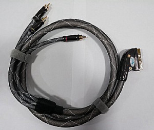 כבל SCART ל-3 Avtek RCA 2M