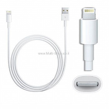 כבל אייפון לטלפון סלולארי Apple iPhone תאום