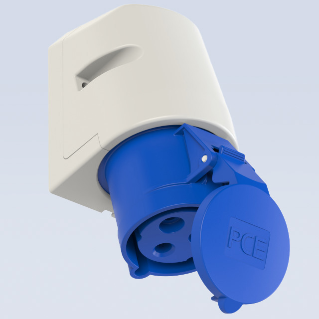 שקע קיר IP44 - 230V-3X32A